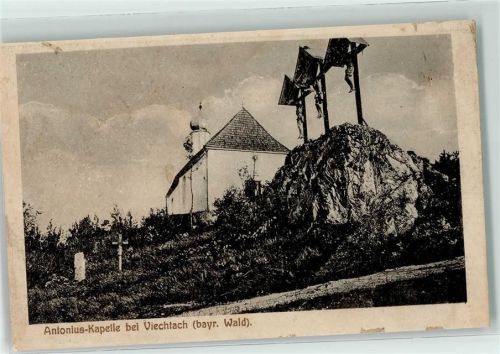 Viechtach 1915 Antoniuskapelle Flurkreuz Kreuze
