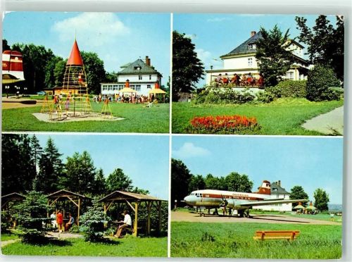 Langenbernsdorf Komunaler Zweckverband Naherholungszentrum Kaberbachtalsperre Werduer Wald Flugzeug