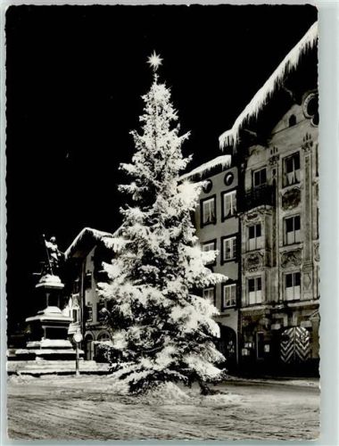 Bad Tölz Winter Nacht Weihnachten Winzerer Denkmal Marktstraße