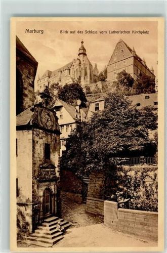 Marburg Blick auf das Schloss