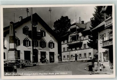 82433 W8112 Bad Kohlgrub Gebrauchsspuren Denkmal Kaufhaus Fahrrad Gasthaus