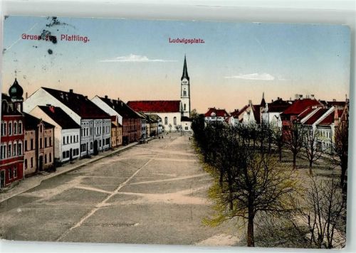 Plattling 1913 Ludwigsplatz
