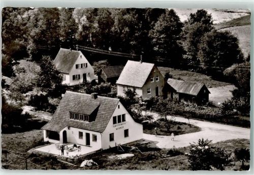 95512 W8581 Neudrossenfeld - Fliegeraufnahme Gasthaus Werner Muckenreuth