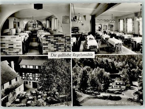 91236 W8561 Alfeld , Mittelfr Foto AK Kurhaus Regelsmühle Innanansicht