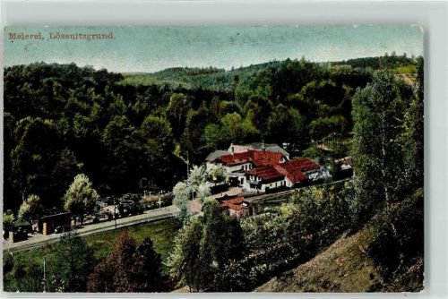 01468 O8101 Lößnitzgrund 1919 - Gasthaus Meierei Bahnhof