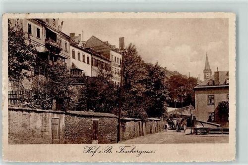 Hof 1914 Fischergasse Fuhrwerke