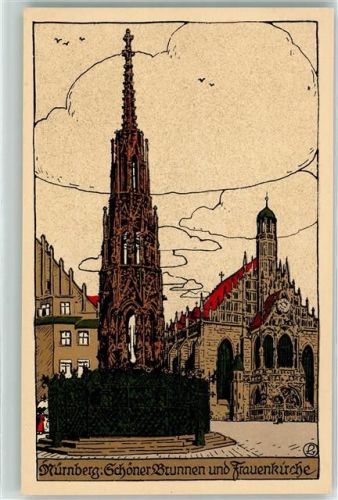 Nürnberg Schöner Brunnen Frauenkirche