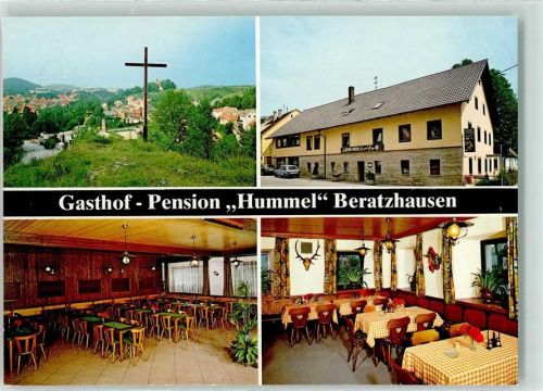 Beratzhausen Gasthaus Pension Hummel Gastraum Geweih Auto Kreuz