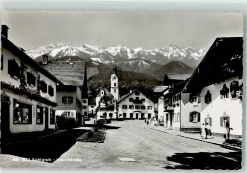 Bad Kohlgrub Hauptstraße Kirche Geschäft