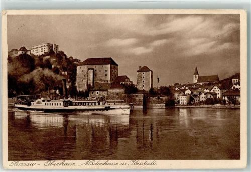 Passau Schiffe Personendampfer Oberhaus Niederhaus Ilzstadt