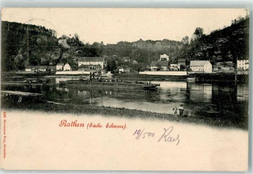 Rathen Kurort 1900 Schiff