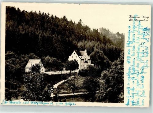 91245 W8568 Diepoltsdorf Foto AK Gasthaus Kurhaus Kraft Posthilfstelle