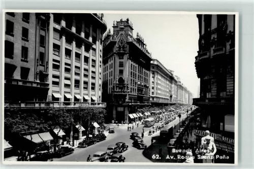 Buenos Aires Av. Roque Saenz Pena Oldtimer Omnibus