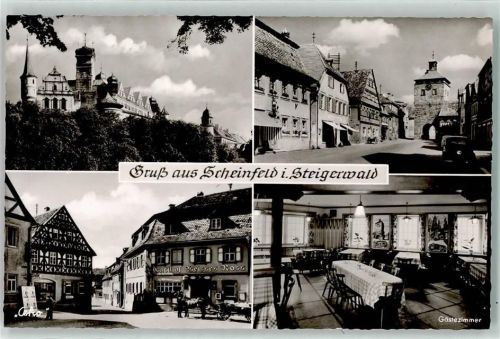 Scheinfeld Gasthaus Weißes Roß Oldtimer