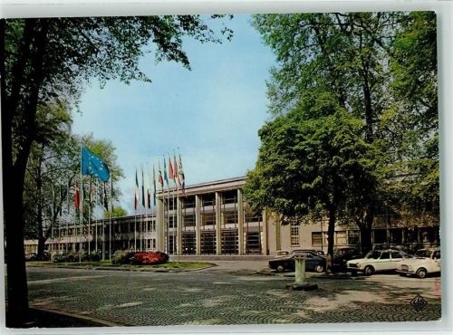 Strasbourg Gebäude Europa Haus AK