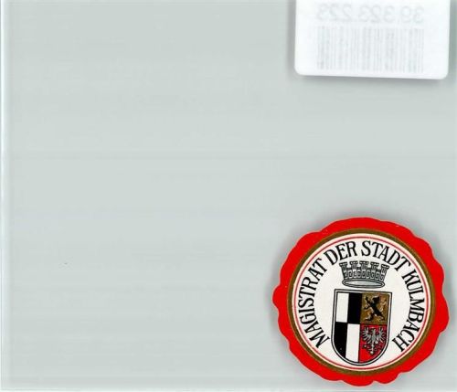 Kulmbach Magistrat Krone Wappen Schwarz-Weiß-Rot