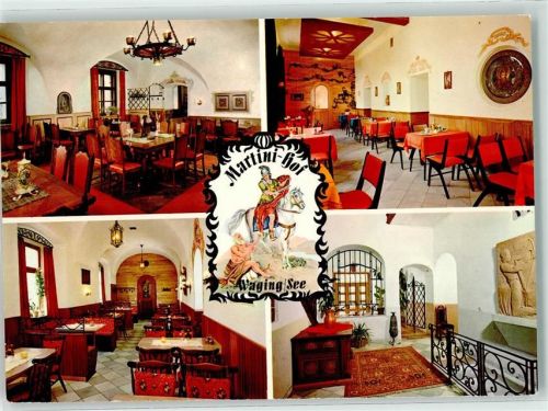 Waging Hotel-Gasthaus Martini-Hof Speisesaal Gastraum Heiliger St. Martin