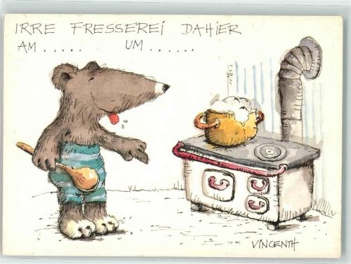 sign. Vincenth - Irre Fresserei - Bär oder Ratte