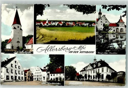 Allersberg Alte Wehrkirche Marktplatz Stadttor Gilardihaus