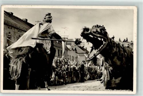 93437 W8492 Furth i Wald - Festumzug Der Drachenstich Ritter Drache