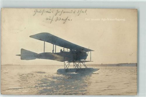 Johannisthal 1915 Das neuste Ago Wasserflugzeug