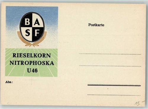 BASF Rieselkorn Nitrophoska U 46 Düngerwerbung
