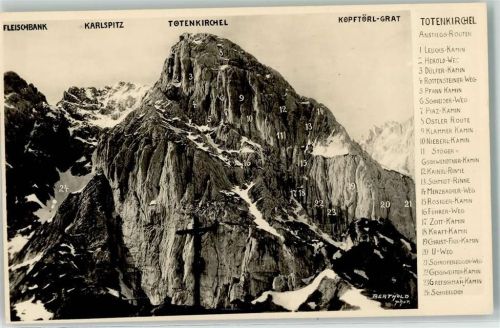 Stripsenjochhaus Hüttenstempel Totenkirchel Kreuz Fleischbank Karlspitz Kopftörl Grat