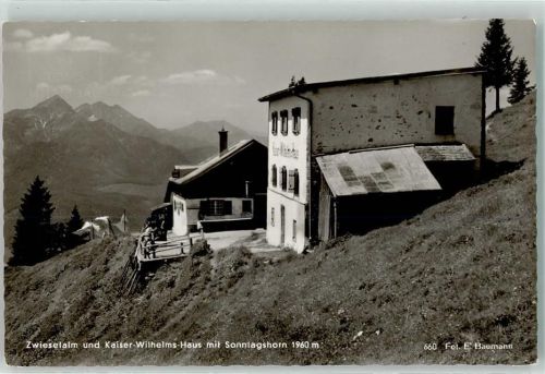 Zwieselalm Kaiser-Wilhelms-Haus Sonntagshorn Hüttenstempel
