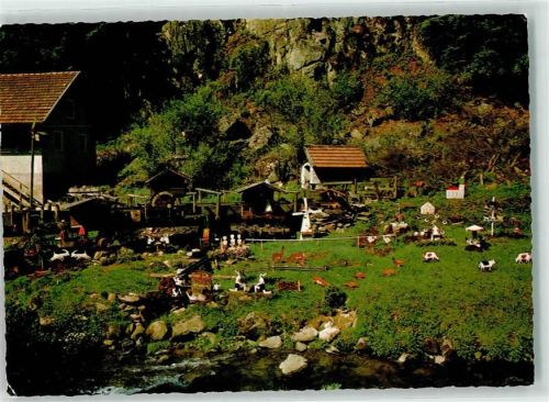 St. Englmar Mühlbogenbach Wasserspiele Minifigurenlandschaft