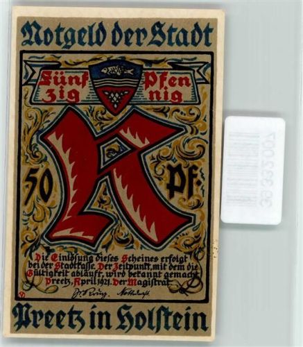 Preetz Notgeld 50 Pfennig