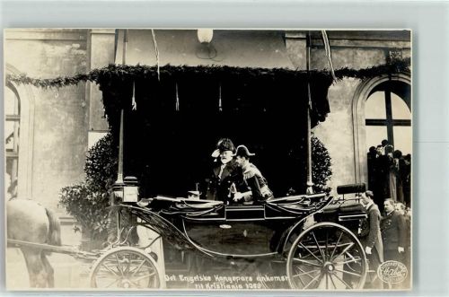 Oslo 1908 Englische Königspaar König Edward VII