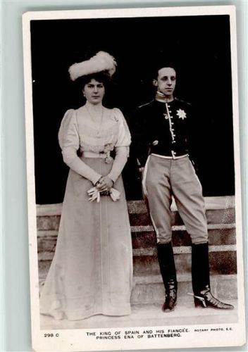 König Alfonso XIII Prinzessin Victoria Eugenie de Battenberg Adel Spanien