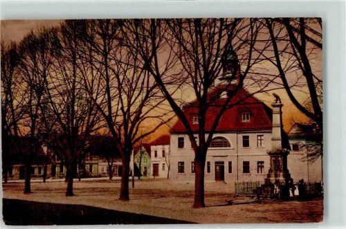 39279 O3404 Loburg b Magdeburg - Rathaus Kriegerdenkmal Kinder