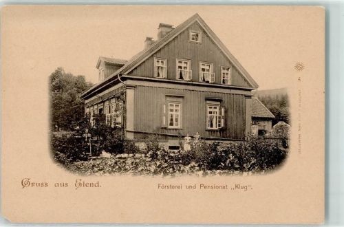 Elend Försterei Pensionat Klug Gruss Frau
