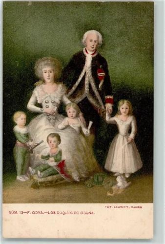 Pedro de Alcantara Tellez 9.Herzog von Osuna mit Familie Gemälde von Francisco de Goya