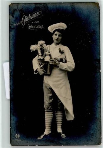Geburtstag Sektkübel Sektflaschen Serie 236-2 AK Bäcker Foto AK