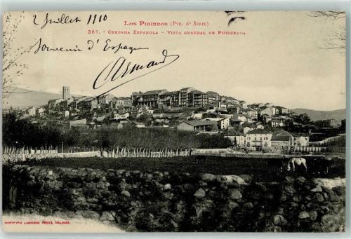 Puigcerda Los Pririneos Turm Pferd Pyrenäen