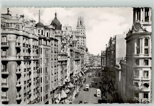 Madrid Avenida de Jose Antonio Oldtimer Doppelstockbus