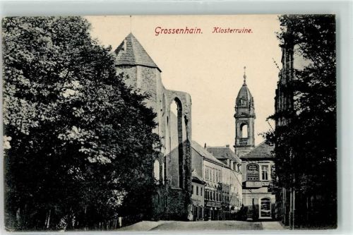 Großenhain 1915 Klosterruine Turm Möbelhaus