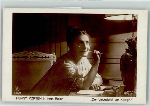 Rotophot 500/11 Henny Porten Filmszen Der Liebesbrief der Königin - Film Kunst
