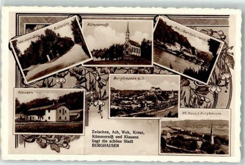 84489 W8263 Burghausen , Salzach - Weh ehemalige Richtstätte Kümmernis Ach Klausen Heilig Kreuz