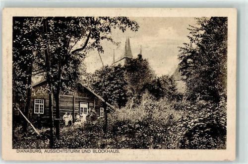 35753 W6349 Greifenstein , Hess - Dianaburg Aussichtsturm Blockhaus