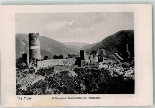 56332 W5401 Hatzenport - Schlossruine Bischofstein Mosel