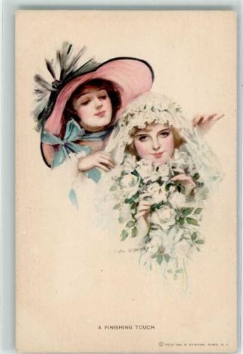 Nr. 368 sign. Earl Christy Water Color Frauen Hochzeit Braut AK Reinthal u. Newman 1915 Künstlerkarte