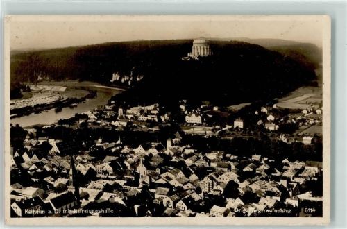 Kelheim Fliegeraufnahme Befreiungshalle