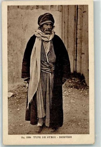 Type de Syrie Dervish Tracht