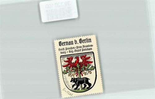 Bernau Wappen Roter Adler Schwarzer Bär Kaffee Hag Nr. 9