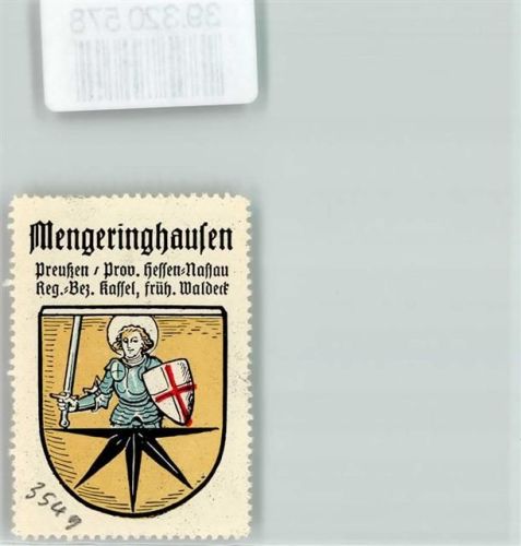 Mengeringhausen Wappen Kaffee Hag ca. 1920-1940