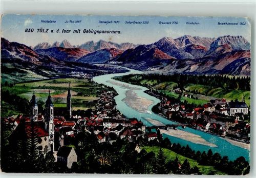 Bad Tölz Gebirgspanorama Kirche Mariä Himmelfahrt Kirche Heilig Kreuz Isar