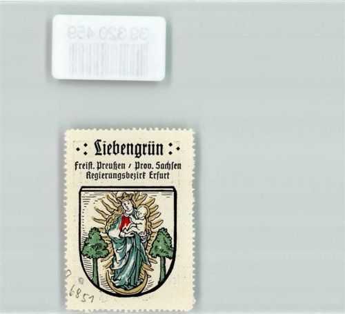 Liebengrün Wappen Kaffee Hag ca. 1920-1940 Madonna mitr Kind